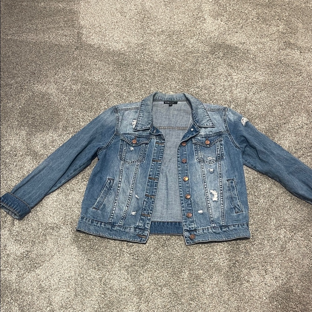 STS Blue Distressed Denim Jean Jacket